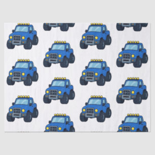 Monster Truck Birthday Party Name Kids Tissue Paper