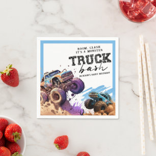 Monster Truck Birthday Party Napkin