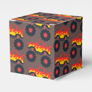 Monster Truck Boy Birthday Party Favor Box
