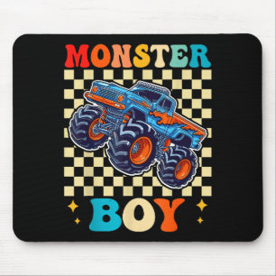 Monster Truck Boy Family Matching Monster Trucks B Mouse Pad