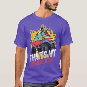 Monster Truck Car And Dino Cool Pickup Engine Dist T-Shirt