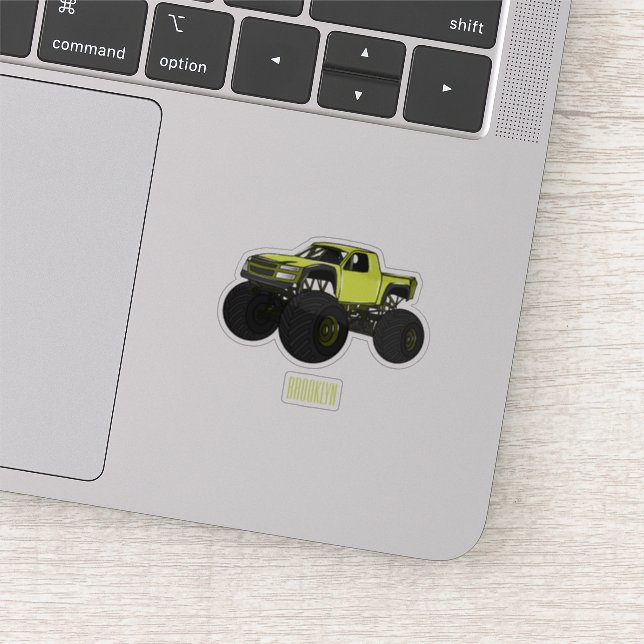 Monster truck cartoon illustration (Detail)
