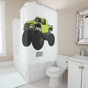 Monster truck cartoon illustration