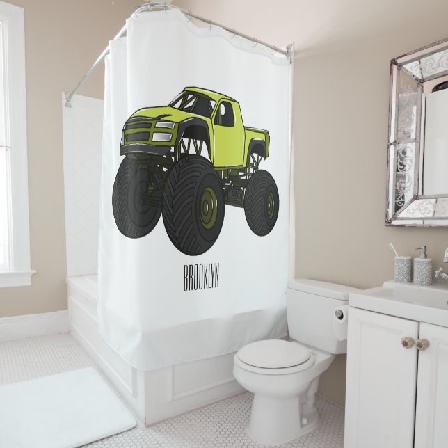 Monster truck cartoon illustration (In Situ)