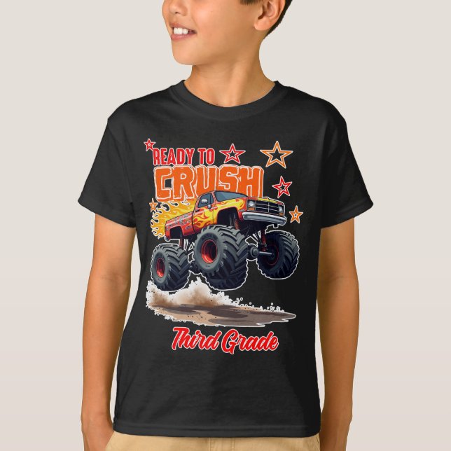 Monster Truck "Crush Third Grade" Tee (Front)