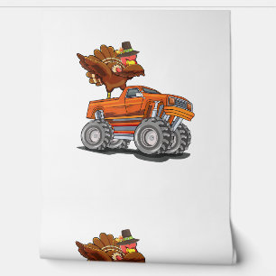 Monster Truck Dabbing Turkey Hooray Happy Thanksgi Wallpaper