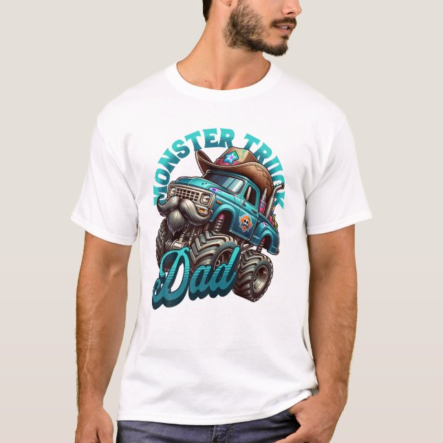 Monster Truck Dad Father s Day T-Shirt (Front)