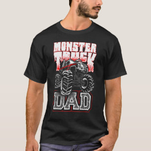 Monster Truck Dad  Retro Vintage Monster Father's  T-Shirt
