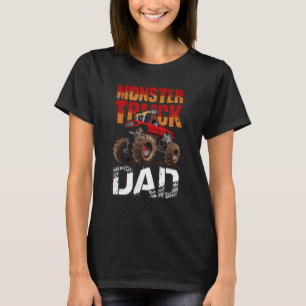 Monster Truck Dad  Retro Vintage Monster Father's  T-Shirt