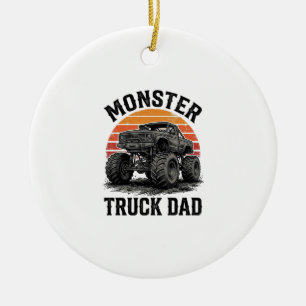 Monster Truck Dad Vintage Off Road Graphic_1 Ceramic Ornament