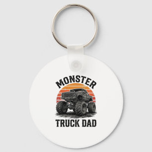 Monster Truck Dad Vintage Off Road Graphic_1 Keychain