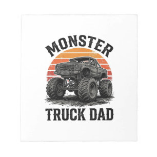 Monster Truck Dad Vintage Off Road Graphic_1 Notepad