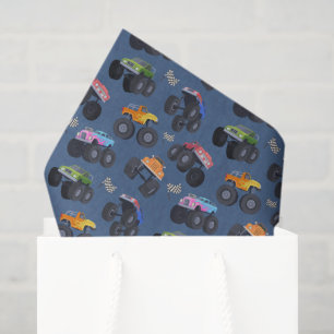 Monster Truck Decoupage Tissue Paper