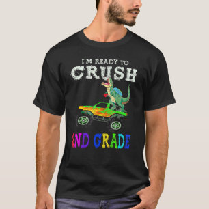 Monster Truck Dinosaur Rex I'm Ready To Crush 2nd  T-Shirt