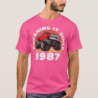 Monster Truck Driver Tee Crushing It Since 1987 An