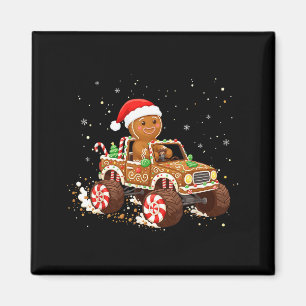 Monster Truck Gingerbread Cookie Baking Christmas  Magnet
