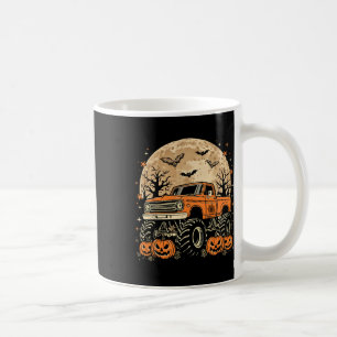 Monster Truck Halloween Jack O Lantern Moon Pumpki Coffee Mug