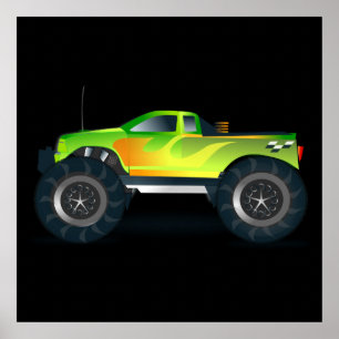 Monster Truck Huge 4 ft Canvas Print