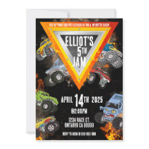 Monster Truck Invitation