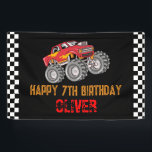 Monster Truck Kid's Birthday Party Banner<br><div class="desc">Attention all monster truck fans! This fun personalized banner is perfect for welcoming friends to your child's birthday party.</div>