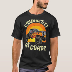 Monster Truck Kids Crushed 1st Grade Out For Summe T-Shirt