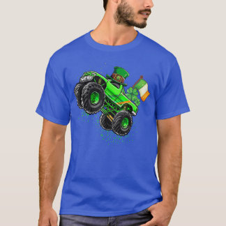 Monster Truck Leprechaun Shamrock St Patricks Day  T-Shirt