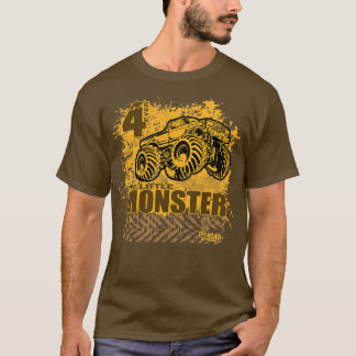 Monster Truck Little Kids T-Shirt