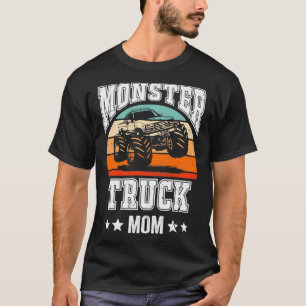 Monster Truck Mom Mama Mum Mothers Day Retro Vinta T-Shirt