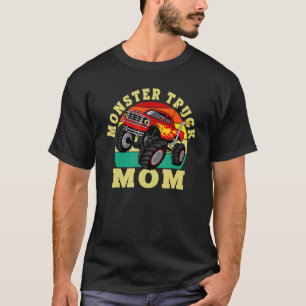 Monster Truck Mom Retro Vintage Monster Truck Fami T-Shirt