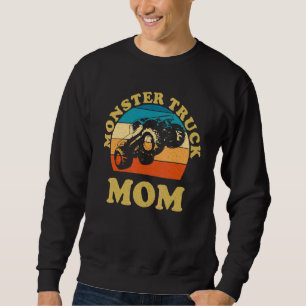 Monster Truck Mom Retro Vintage Monster Truck Sweatshirt