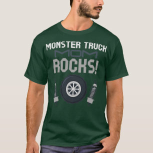 Monster Truck Mom Rocks Family Matching Racing Eng T-Shirt