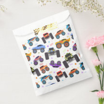 Monster Truck Party Gift Bags, Truck Birthday