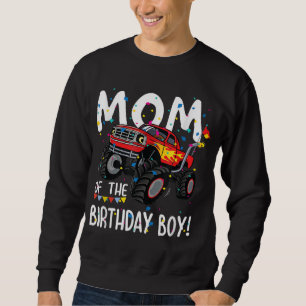 Monster Truck Party Mom of Birthday Boy Gift Sweatshirt