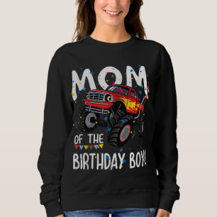 Monster Truck Party Mom of Birthday Boy Gift Sweatshirt