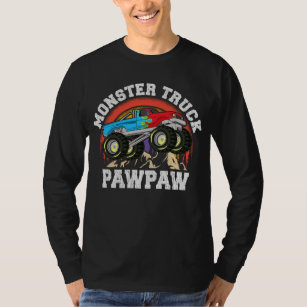 Monster Truck PawPaw Matching Family Grandpa T-Shirt