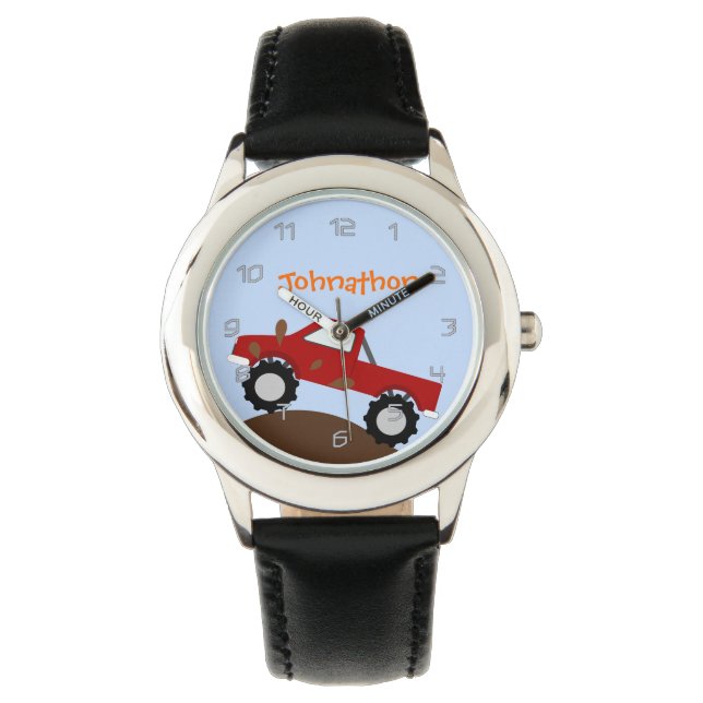 Monster Truck Personalized Watch (Front)