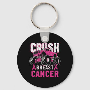Monster Truck Pink Breast Cancer Awareness Kids To Keychain