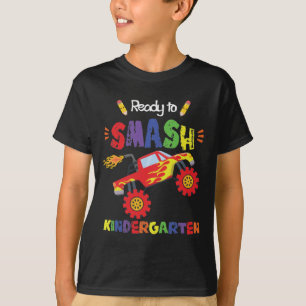 Monster Truck Ready to Smash Kindergarten T-Shirt