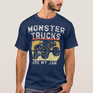 Monster Truck Retro Sunset Vintage Monster Trucks  T-Shirt