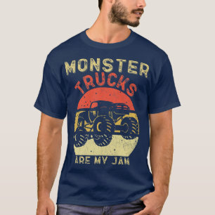 Monster Truck Retro Sunset Vintage Monster Trucks T-Shirt