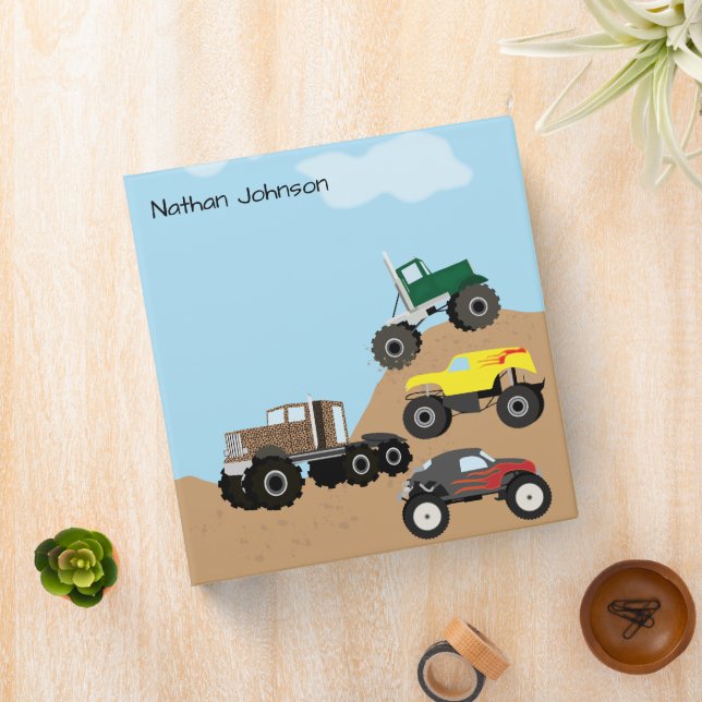 Monster Truck School Binder (In Situ)