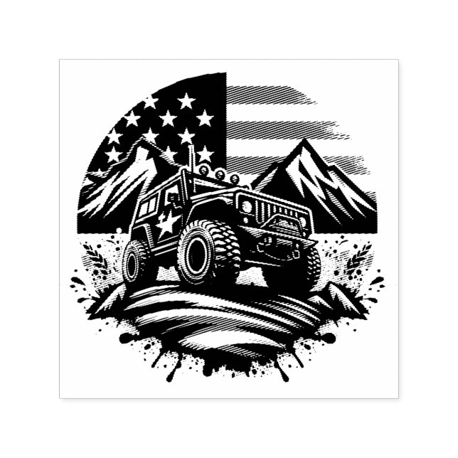 MONSTER TRUCK SELF-INKING STAMP (Design)