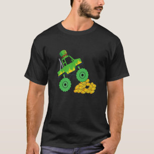 Monster Truck St Patrick Day Kids Boys Toddlers Gr T-Shirt