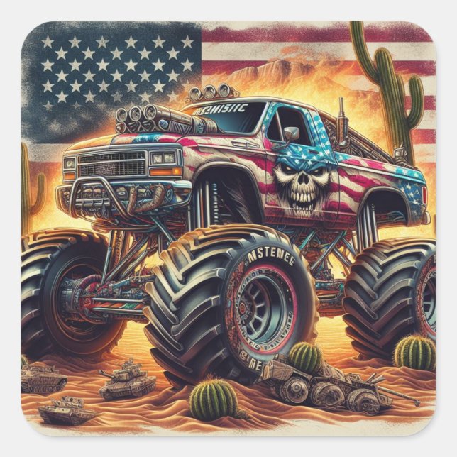 MONSTER TRUCK STICKER (Front)