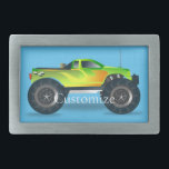 Monster Truck Thunder_Cove Belt Buckle<br><div class="desc">Monster Truck off-road vehicle to customize,  personalize by changing to your name</div>