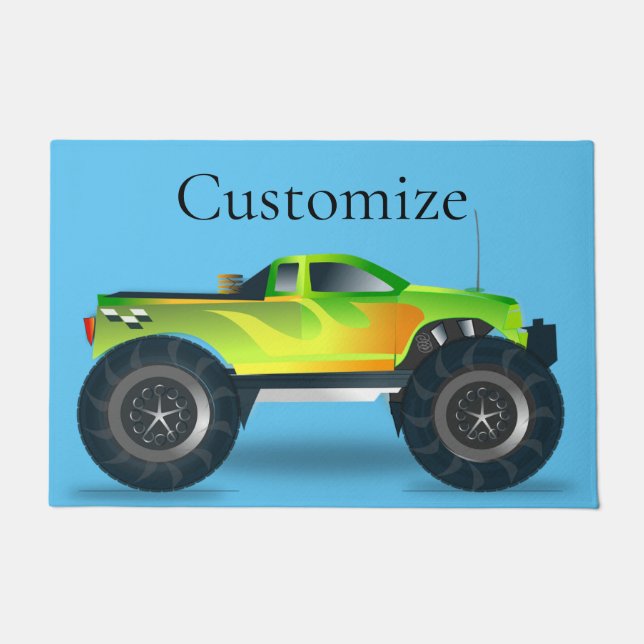 Monster Truck Thunder_Cove Doormat (Front)