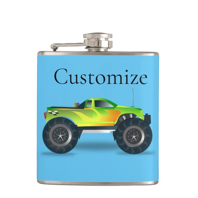 Monster Truck Thunder_Cove Hip Flask (Front)