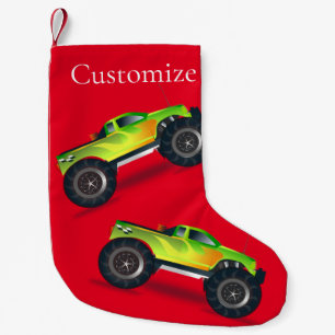 Monster Truck Thunder_Cove Small Christmas Stocking