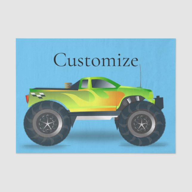 Monster Truck Thunder_Cove Tissue Paper (Front)