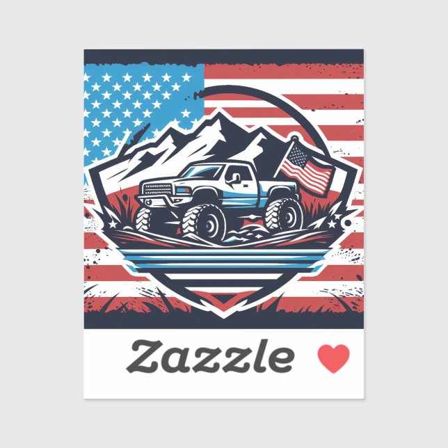 MONSTER TRUCK Vinyl Sticker (Sheet)